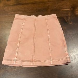 free people modern femme denim skirt